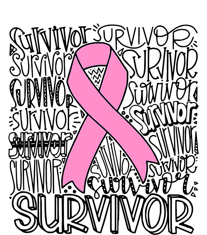 Breast Cancer Survivor Fighter Pink Ribbon Strong T-Shirt