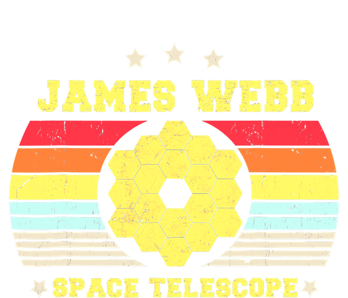 James Webb Space Telescope Retro JWST Vintage Webb Telescope Women's Tri-Blend 3/4-Sleeve Raglan Shirt