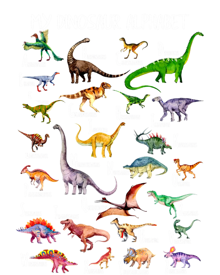 Dinosaur Alphabet Dino Abc For Boys Kid Az Teacher Cute Gift T-Shirt