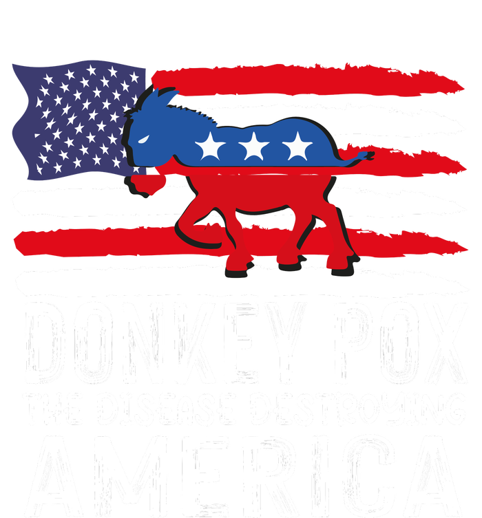 Donkey Pox Funny Anti Democrat V-Neck T-Shirt