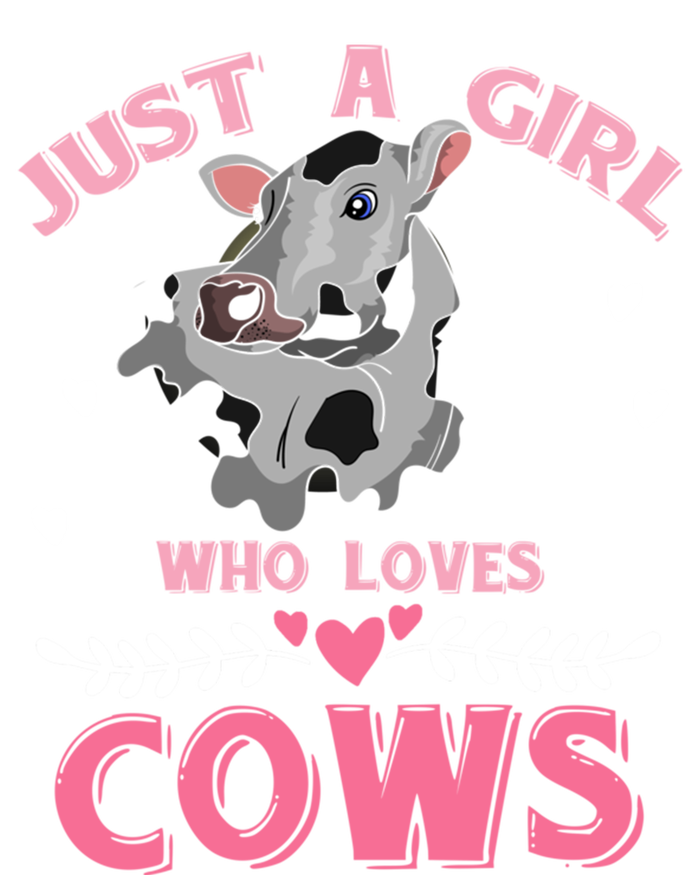 Just A Girl Who Loves Cows Cool Gift Valucap Bio-Washed Visor