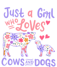 Cow Dog Just A Girl Who Loves Cows And Dogs Gift Meaningful Gift Short Acrylic Beanie