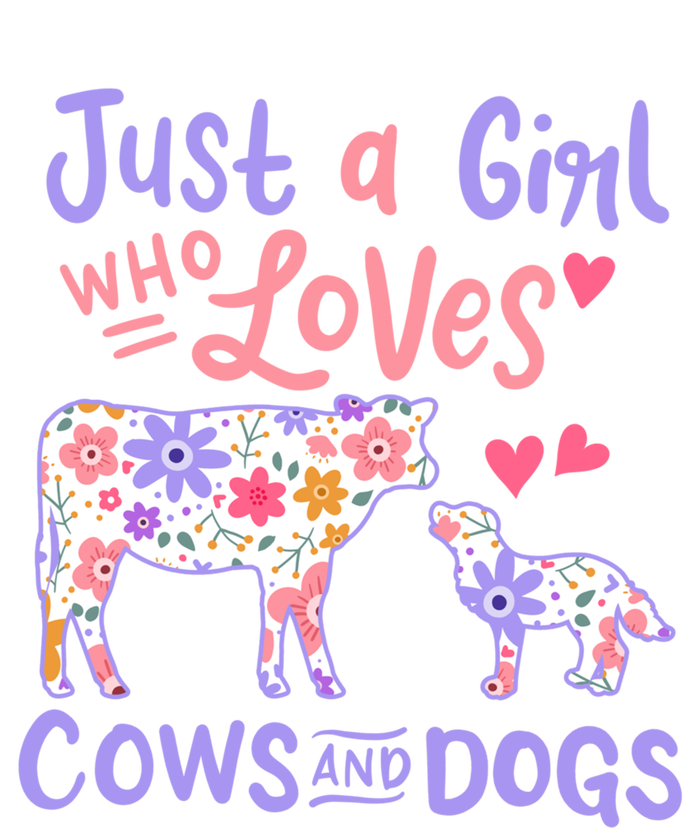 Cow Dog Just A Girl Who Loves Cows And Dogs Gift Meaningful Gift Short Acrylic Beanie