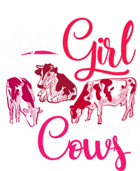 Farm Animal Farmer Girls Gift Just A Girl Who Loves Cow Gift Ladies Essential Tank