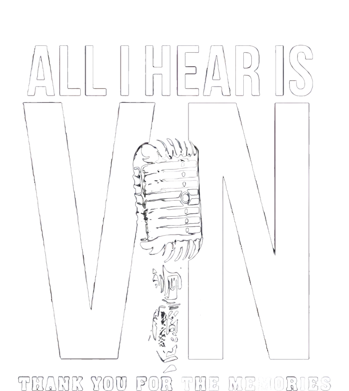 All I Hear Is Vin Scully Microphone Rest In Peace RIP Thank For The Memories Baseball Cooling Performance Long Sleeve Crew