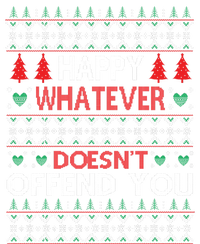 Christmas Happy Whatever Doesn't Offend You Ugly Christmas Sweater Kids Tie-Dye T-Shirt