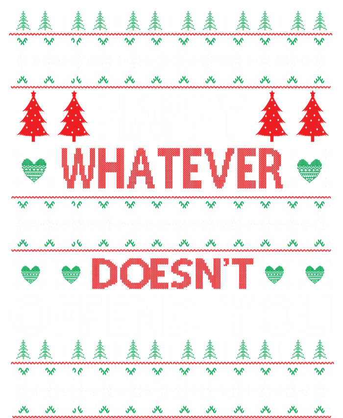 Christmas Happy Whatever Doesn't Offend You Ugly Christmas Sweater Kids Tie-Dye T-Shirt