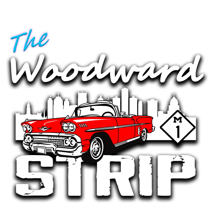 Woodward Strip Classic Car Canvas