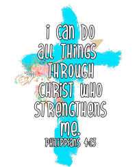 I Can Do All Things Through Christ Philippians 4:13 Bible Verse Kids T-Shirt