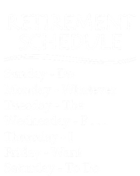 Retired Funny Gift Cool Gift Funny Retiring Retiret Schedule Gift Bumper Sticker