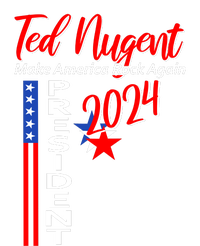 Ted Nugent For President 2024 Front & Back Motor City Madman Kids T-Shirt