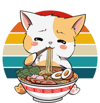 Kawaii Ramen Cat Retro Sunset Tote Bag