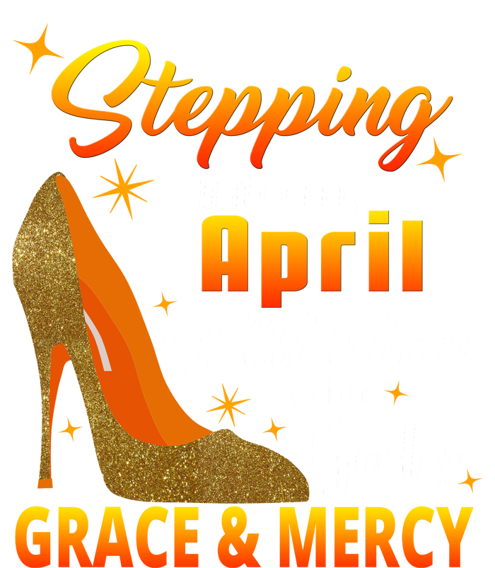 Stepping Into My April Birthday With God's Grace And Mercy Women's Crop Top Tee