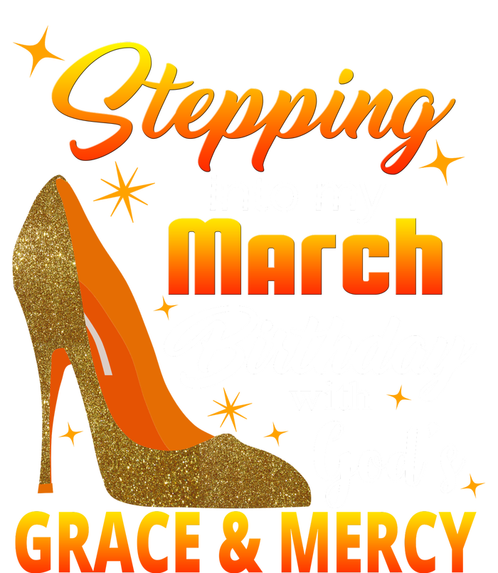 Stepping Into My March Birthday With God's Grace And Mercy Kids T-Shirt