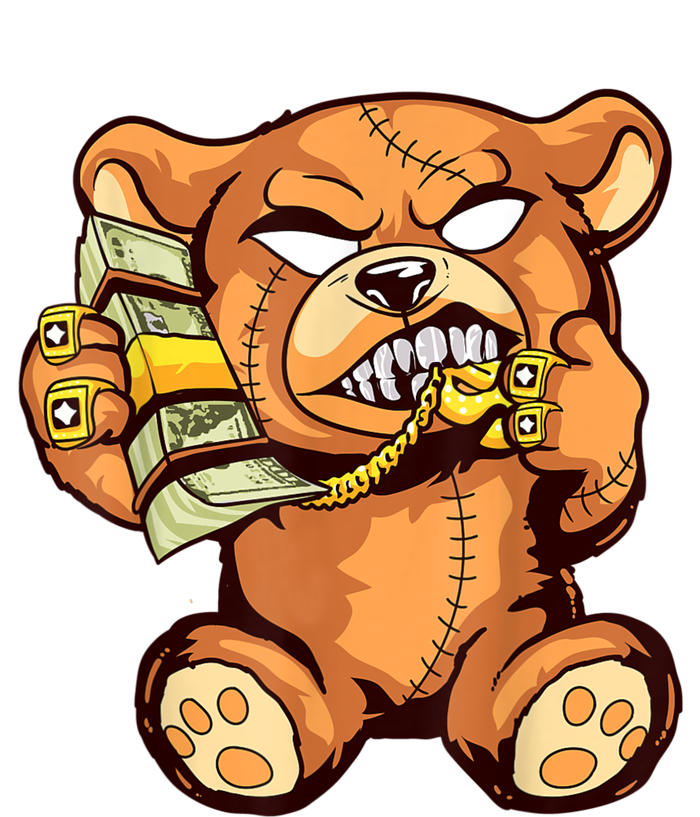 Money Calling Hip Hop Teddy Bear Gangster Rap Drip Swag Dope T-Shirt