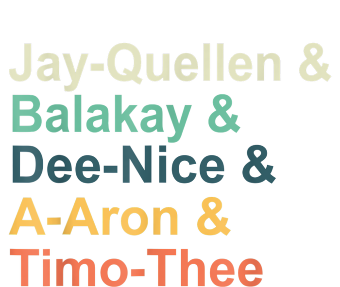 Jayquellen & Balakay & Deenice & Aaron & Timothee Canvas