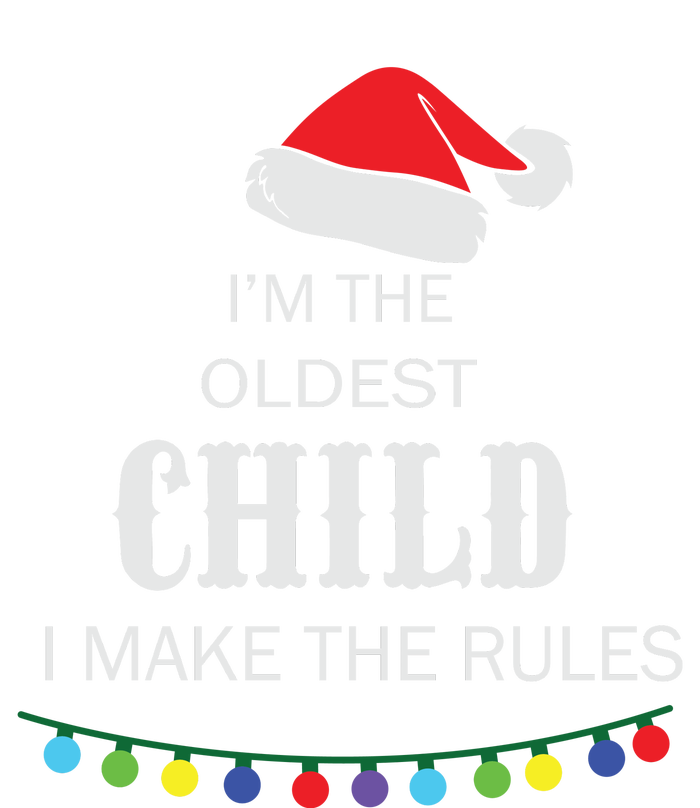 Christmas I'm Oldest Child I Make The Rules Christmas Lights Xmas Tie Dye Hoodie