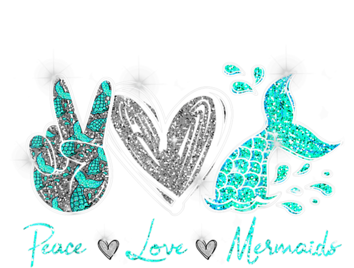 Peace Love Mermaids Mermaid Lover Funny Gift Funny Gift Softstyle Adult Sport Polo