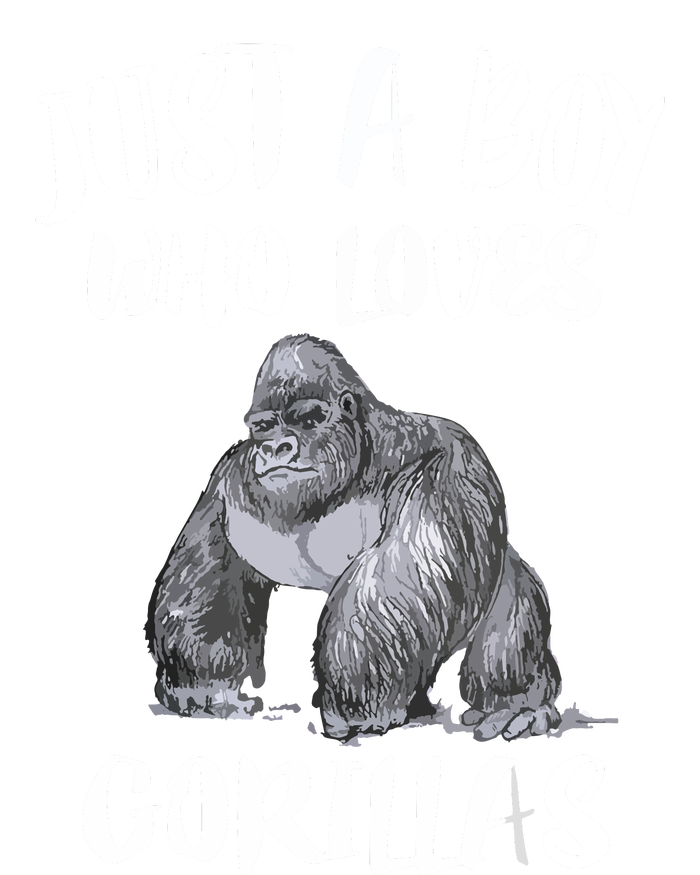 Just A Boy Who Loves Gorillas, Gorilla Lover Gift Toddler T-Shirt