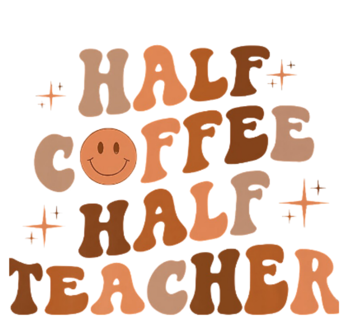 First Day Of School Half Coffee Half Teachers, Retro Gift For Teacher T-Shirt