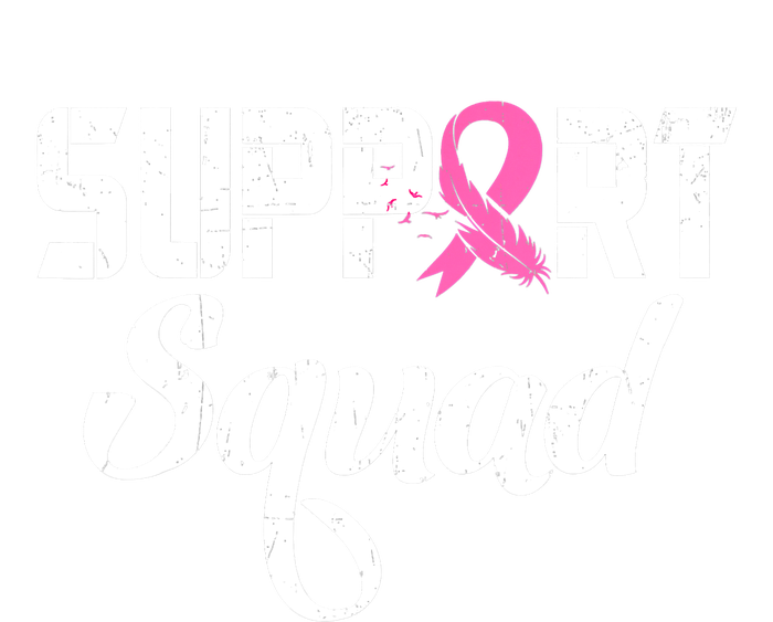 Funny Breast Cancer Warrior Support Squad Awareness Women's Fleece Hoodie