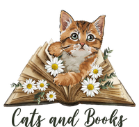 Cats And Books Floral Cute Hoodie