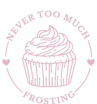 Never Too Much Frosting Cupcake Baker Button