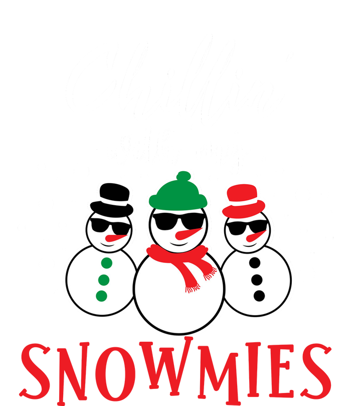 Christmas Chillin With My Snowmies Cool Snowman T-Shirt