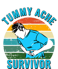 Vintage Tummy Ache Survivor Design Flat Bill Trucker Hat