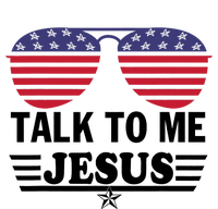 Talk To Me Jesus Glasses US Flag Women's Perfect Tri Tunic Long Sleeve Shirt