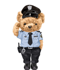 Cute Teddy Bear In Police Uniform T-Shirt