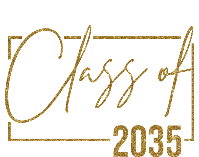 Class Of 2035 Gold Graduation T-Shirt