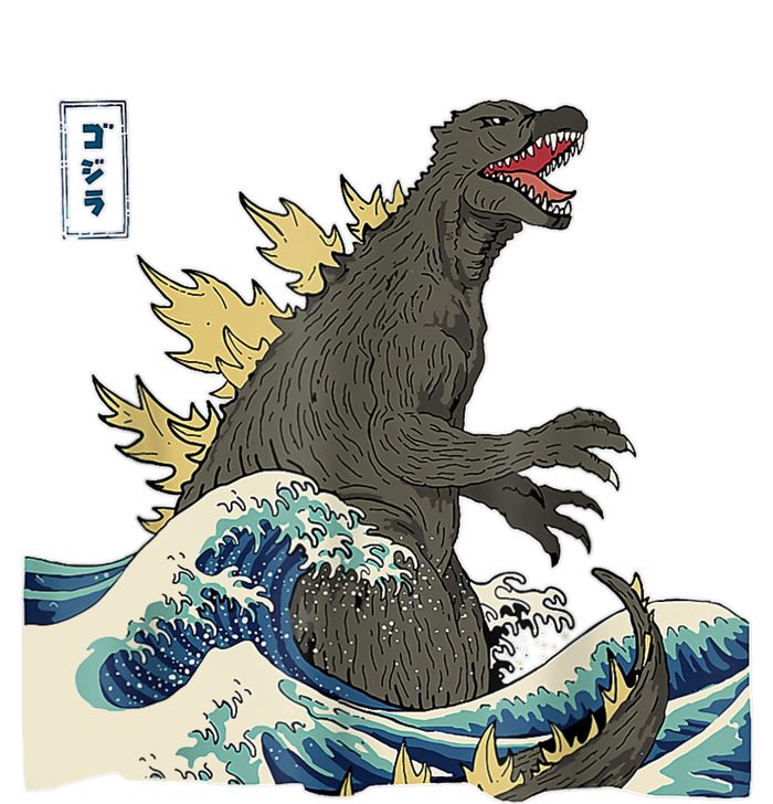 THE GREAT MONSTER OFF KANAGAWA TeamGodzilla Wave Poster Ladies Essential Flowy Tank