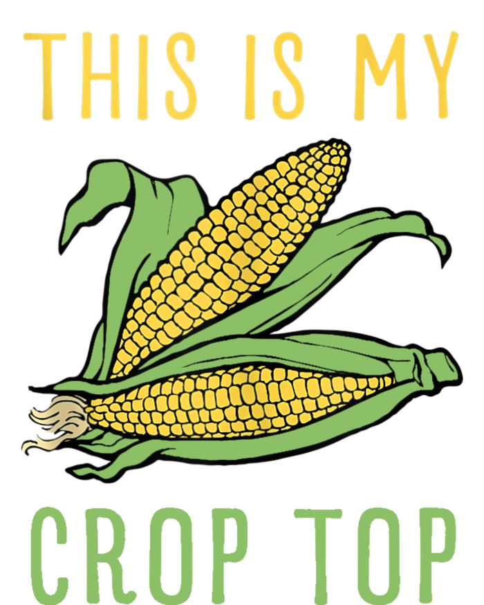 THIS IS MY CROP TOP FUNNY CORN COB V-Neck T-Shirt