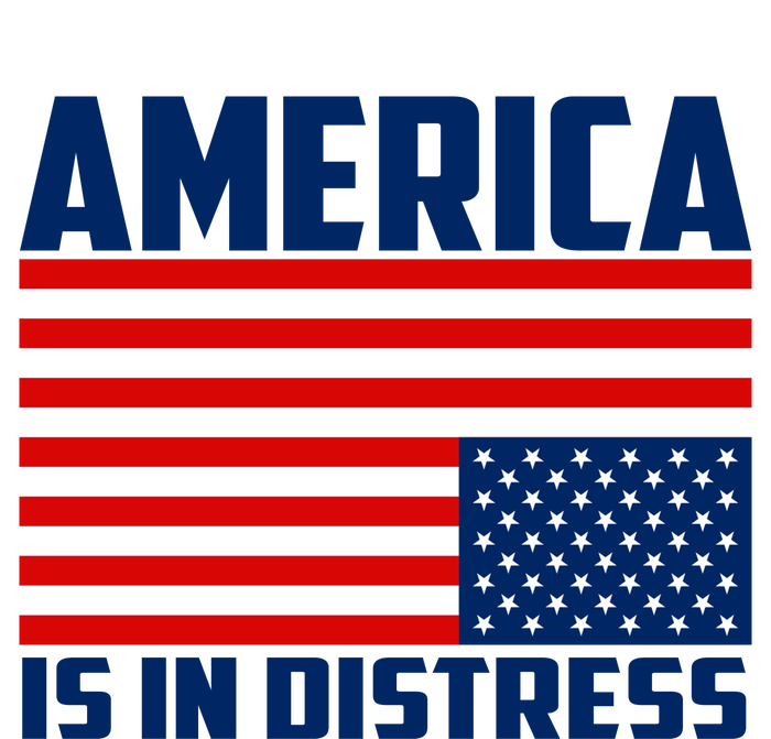 America Is In Distress Upside Down Flag T-Shirt