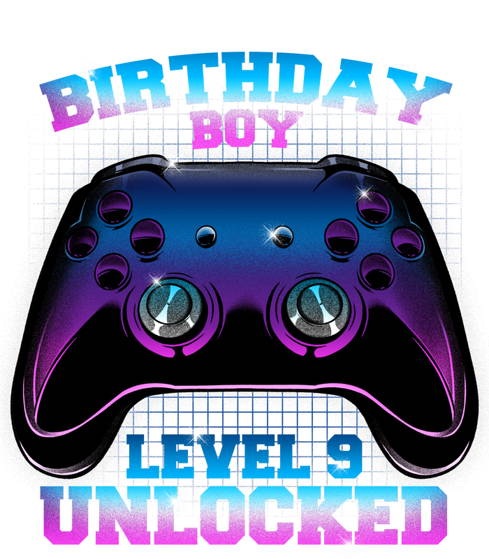 Birthday Boy Level 9 Unlocked Birthday Gift T-Shirt