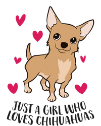 Just A Girl Who Loves Chihuahuas Cute Chihuahua Girl Gift T-Shirt