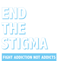 Fight Addiction Not Addicts End The Stigma Awareness Gift Stripe Pom Pom Beanie