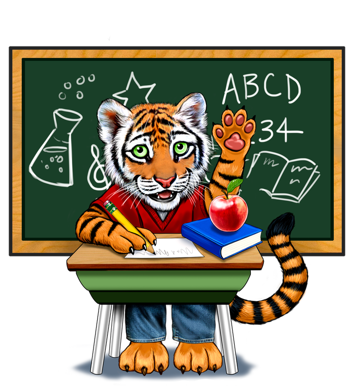 Back To School Tiger T-Shirt