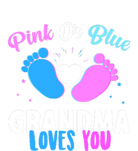 Funny Gender Reveal Party Pink Or Blue Grandma Loves You Baby Bodysuit