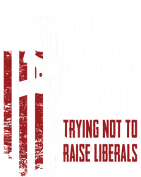 Just A Regular Dad Trying Not To Raise Liberals Funny Gift Gun Rights Gift Tie Dye Hoodie