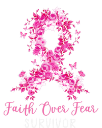 Breast Cancer Survivor Faith Over Fear Breast Cancer Awareness T-Shirt