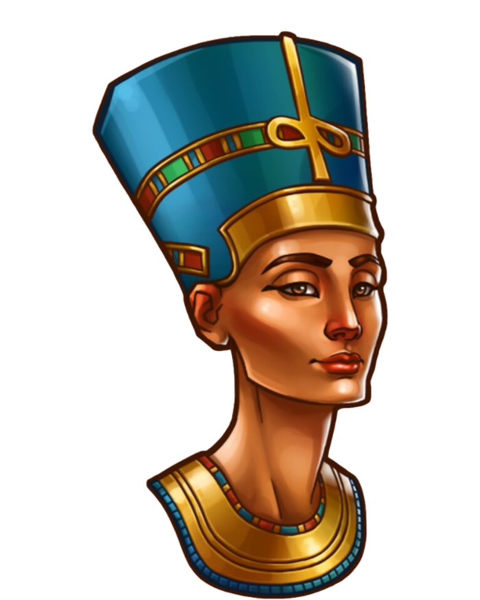 Egyptian Queen Nefertiti Cute Gift Valucap Bio-Washed Visor