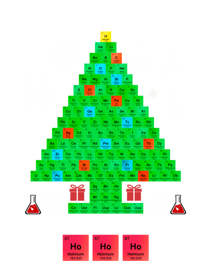 Oh Chemist Tree Chemistree Funny Science Chemistry Christmas Gift T-Shirt