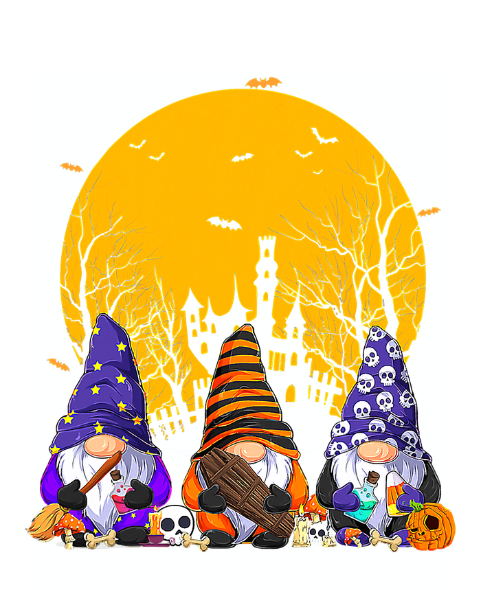 Three Gnomes Happy Halloween Fall Candy Corn Pumpkin T-Shirt