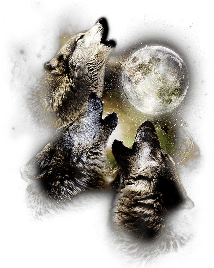 Wolf Shirt Three Wolves Moon Wolf Moon Sustainable Bucket Hat