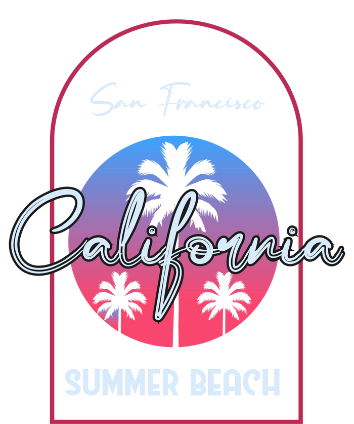 San Francisco California Summer Beach T-Shirt