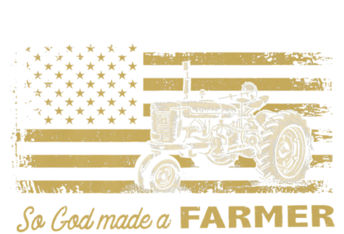 So God Made A Farmer USA Flag Patriotic Farming Gift Farmer Poster