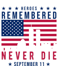 Heroes Remembered Never Die 911 American Flag Wool Snapback Cap