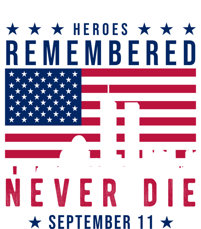 Heroes Remembered Never Die 911 American Flag Wool Snapback Cap